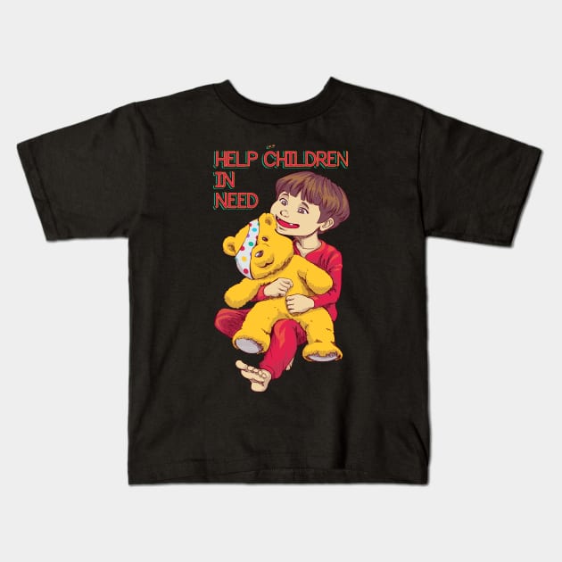 Help Children in Need Kids T-Shirt by Lima's